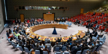 Fotografía cedida por la ONU donde aparece el pleno del Consejo de Seguridad durante una reunión sobre la situación en Siria, celebrada hoy en la sede del organismo internacional en Nueva York (EE.UU.). EFE/ Eskinder Debebe/ONU