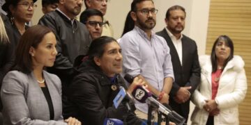 El candidato a la Presidencia de Ecuador Yaku Pérez pidió unión ante este "crimen de Estado" ( EFE/ Santiago Fernández)