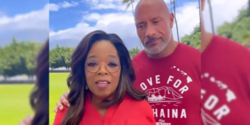 Dwayne "The Rock" Johnson y Oprah Winfrey