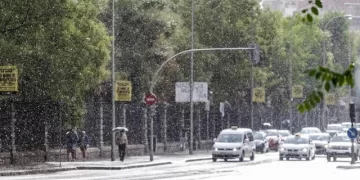 Madrid será una de las zonas más afectadas por el grave temporal de lluvias que golpea España. Foto: Carlos Luján / Europa Press