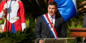 Santiago Peña, presidente de ParaguayImagen: Jorge Saenz/AP/picture alliance
