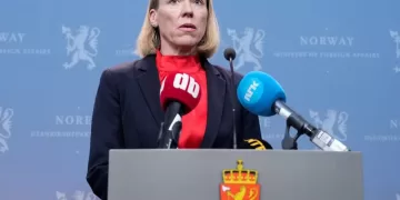 La ministra de Asuntos Exteriores de Noruega, Anniken Huitfeldt (REUTERS)
