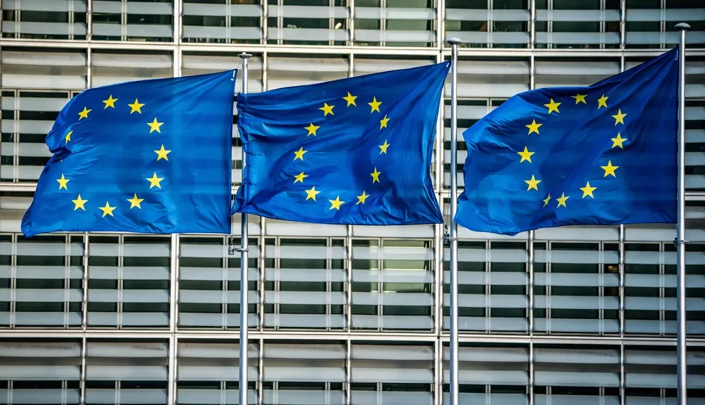 Banderas de la UE en Bruselas - Michael Kappeler/dpa