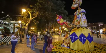 Festival Valle de Catrinas, en el municipio de Atlixco, en Puebla (México). EFE/ Hilda Ríos