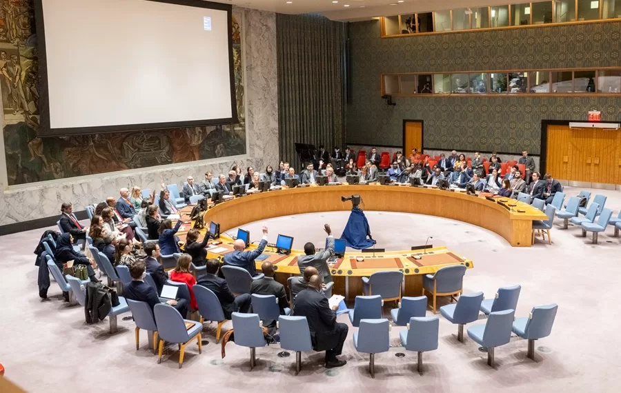 Fotografía cedida por la ONU donde se muestra el pleno del consejo de seguridad en una imagen de archivo. EFE/Eskinder Debebe/ONU