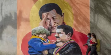 Mural de Hugo Chávez y Nicolás Maduro en Venezuela - Europa Press/Contacto/Jimmy Villalta - Archiv