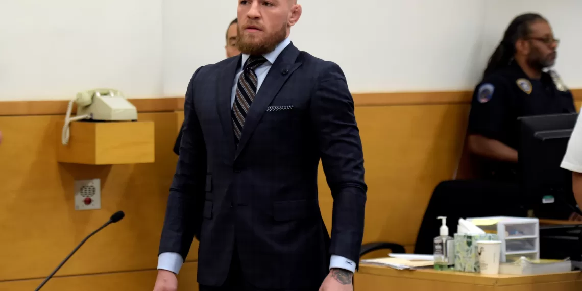 MMA fighter Conor McGregor appears in Brooklyn Supreme Court during a hearing on assault charges in Brooklyn, New York on June 14, 2018. R. Umar Abbasi/Pool via REUTERS