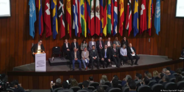 Inicio de la quinta ronda de diálogo entre Colombia y el ELN en México el 13 de febrero de 2023Imagen: Marco Ugarte/AP Photo/picture alliance