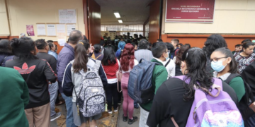 Comienzo del ciclo escolar en la Secundaria General 16, Jorge Quijano. Foto: Adrían Vázquez | El Sol de México