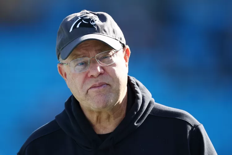 CHARLOTTE, NORTH CAROLINA - DECEMBER 24: Owner of the Carolina Panthers, David Tepper, looks on before the game against the Green Bay Packers at Bank of America Stadium on December 24, 2023 in Charlotte, North Carolina. (Photo by Jared C. Tilton/Getty Images)