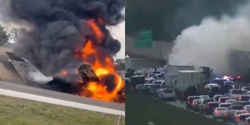 Un avión privado solicitó un aterrizaje de emergencia en Naples, Florida, tras perder sus motores. Fotos: Capturas de video