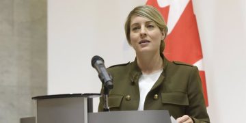 La ministra de Asuntos Exteriores de Canadá, Mélanie Joly - Europa Press/Contacto/Ruslan Kaniuka