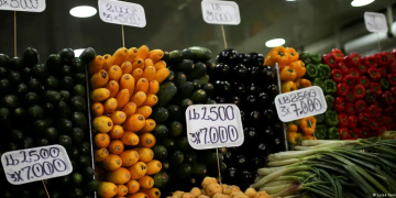 Verduras en un mercado campesino en Bogotá. Imagen: Luisa Gonzalez/REUTERS