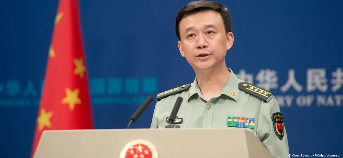 Wu Qian, portavoz del Ministerio de Defensa de China. Imagen de archivo.Imagen: Chen Boyuan/HPIC/dpa/picture alliance