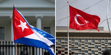 Las banderas de Cuba y Turquía. (Crédito: Getty Images)