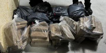 Paquetes de cocaína asegurados en Iztapalapa. Foto de @PabloVazC