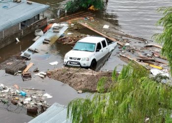 El temporal que hubo en Uruguay provocó destrozos en la ciudad de Florida, en el centro-sur del país (TvFlorida)