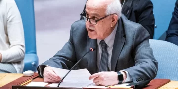 El embajador de Palestina ante la ONU, Riyad Mansour. EFE/Eduardo Muñoz