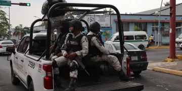 Elementos de la Guardia Nacional desplegados en Chiapas. EFE/Juan Manuel Blanco/ARCHIVO