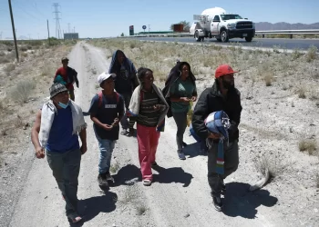Migrantes en Chihuahua. Foto de EFE/Luis Torres