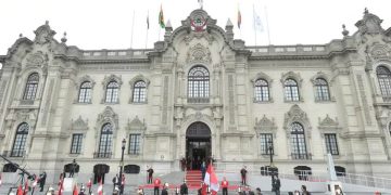 Una vista del Palacio de Gobierno de Perú durante la Cumbre de la Comunidad Andina en Lima (Foto: REUTERS)