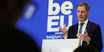 El primer ministro belga, Alexander De Croo, este viernes en Bruselas. BENOIT DOPPAGNE (DPA/ EUROPA PRESS)