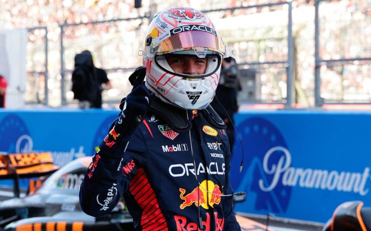 Formula One F1 - Japanese Grand Prix - Suzuka Circuit, Suzuka, Japan - September 23, 2023
Red Bull's Max Verstappen reacts after in qualifying pole position REUTERS/Issei Kato
